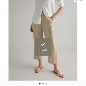 NWT Quince European linen pants size L